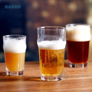 Sanzo Custom Logo Beer Glass Cup Cup Ochelari de cristal Cupe handmade Bein Stein