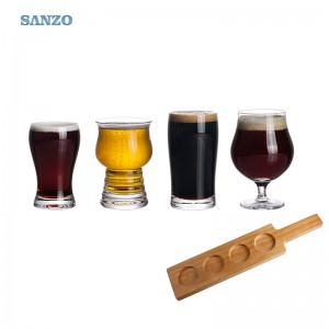 Sanzo Beer Glass Decal Glass Beer Ochelari personalizate cu bere Pilsner